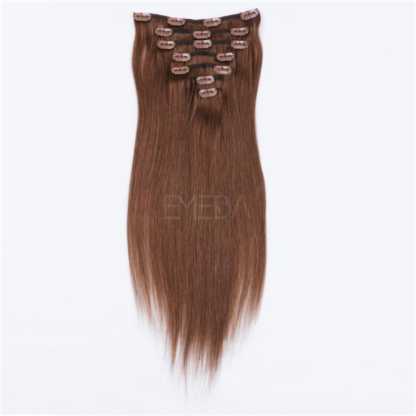 Remy Hair clip in extensions for thick hair XS055